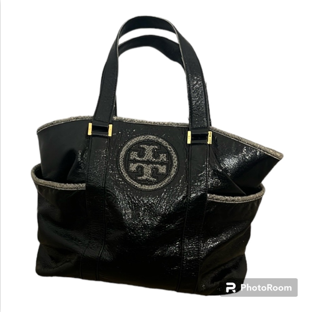 TORY BURCH BLACK TOTE BAG
